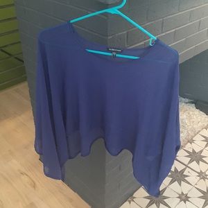 Eileen Fisher ! Stunning purple/blue pancho